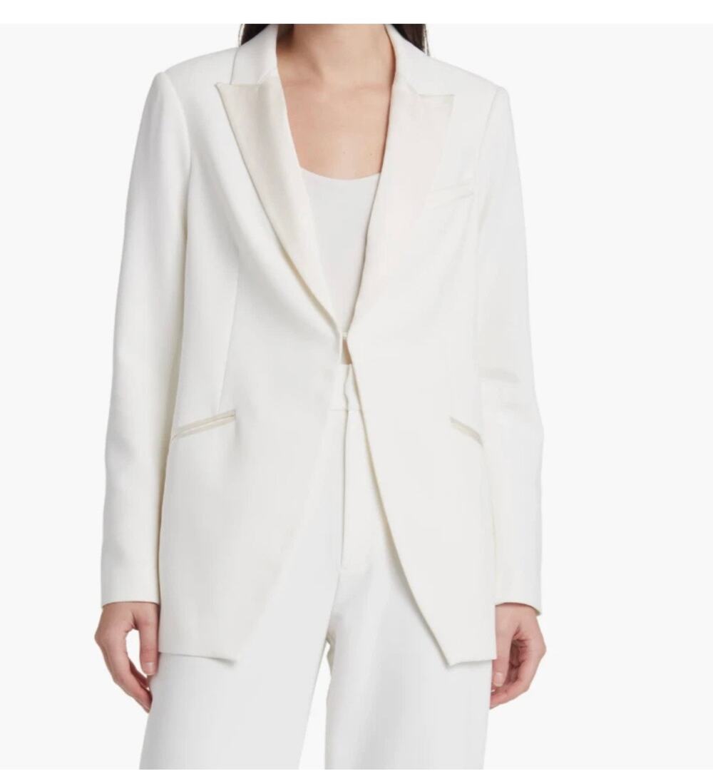 Favorite Daughter White Suiting Blazer - Size M - Elegant & Chic NWOT